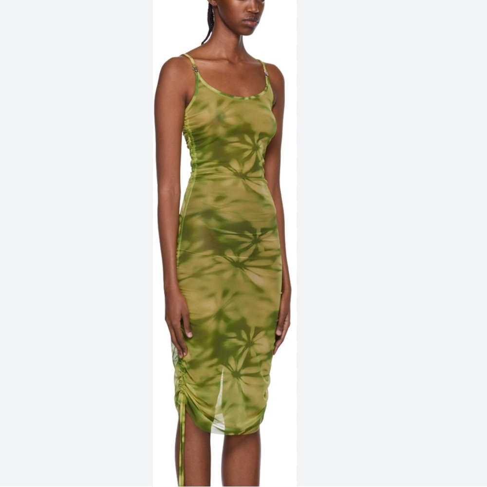 MISBHV SSENSE Exclusive Green Nylon Mini Dress